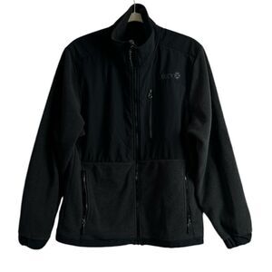 Hooey Mens Performance Tech Black Fleece Full Zip Jacket Size L